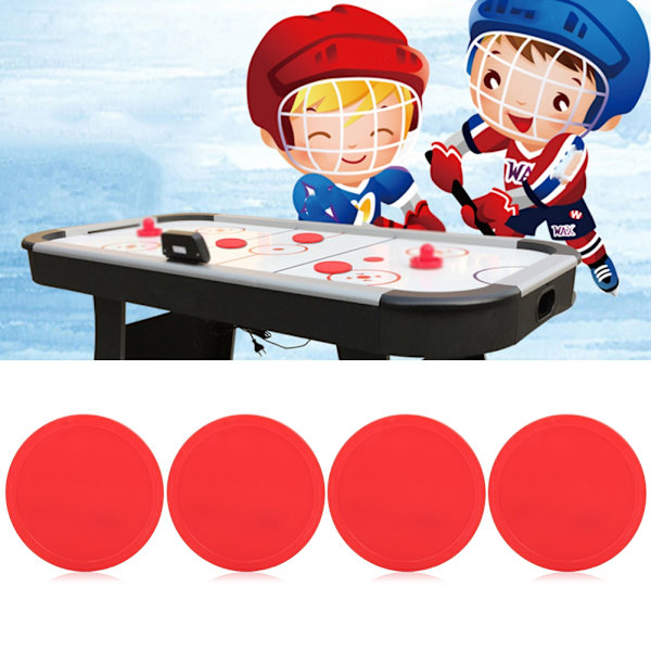 4 stk plast luftishockey pucker stykke som kan byttes ut for bord spillutstyr (L)