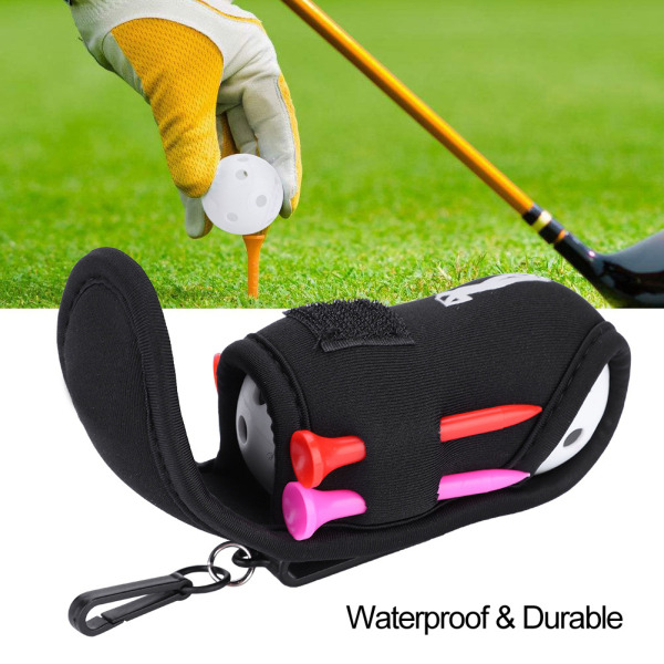 CAITON Bærbar Golfboldtaske Værktøjsholder Golfspiller Mini-taljetaske med T-shirts Hule bolde