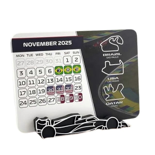 Racing Papirkalender Bordstationskalender