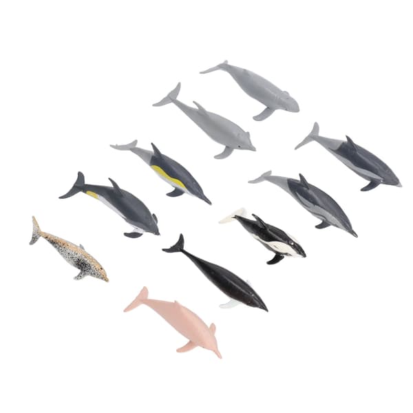10 stk. Delfin Model Legetøj Børns Leg Simulation Ocean Dyr Figurer Statisk Ornament
