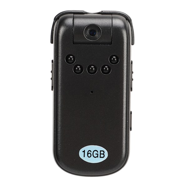 V13 Mini Kamera 1080P HD Bagklipsdesign 16GB Infrarød Nattesyn Mini Camcorder til Førstepersonsfotografering