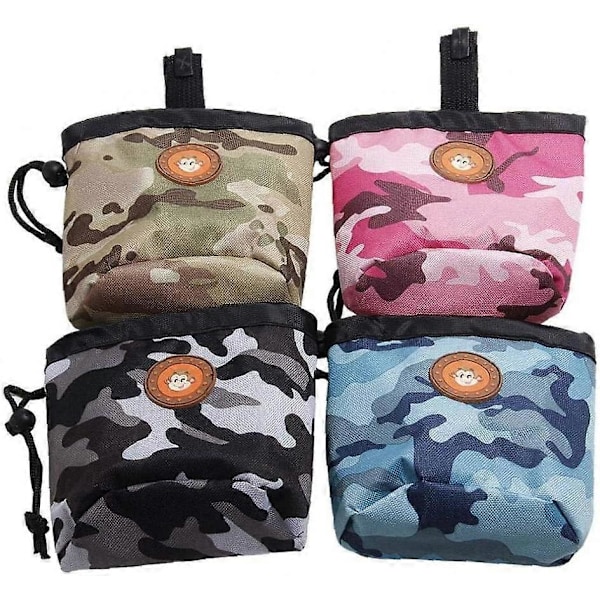 Hundetræning Kæledyrsfodring Lomme Hvalpe Snack Belønnings Taljetaske Kæledyrsartikler (gul camouflage)