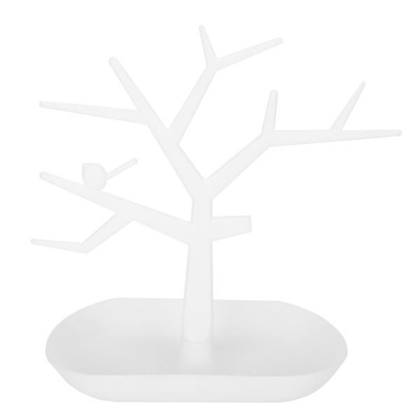 Smykker øredobber Armbånd Ringer Halskjede Holder Display Vis Stand Rack Organizer (Hvit)