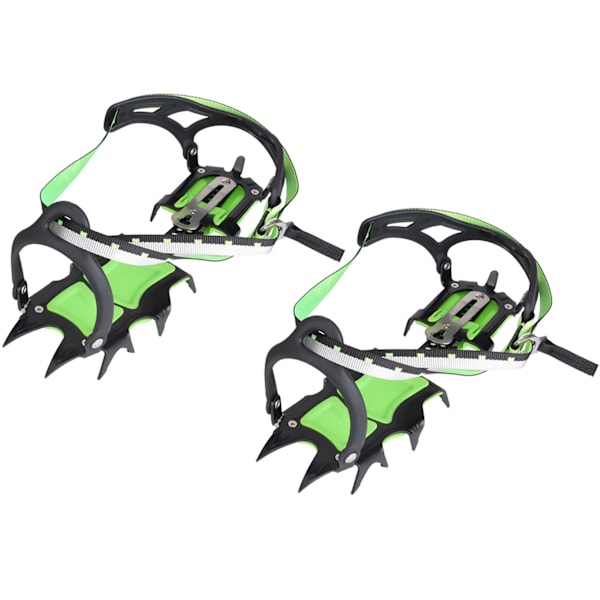 1 par 14 tenner Ice Crampons Anti-Slip Shoe Grips Spikes Klosser for utendørs snøvandring klatring