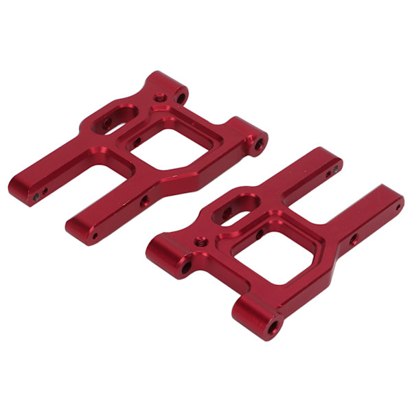 2 stk. forreste svingarme i aluminiumlegering til fjernstyrede biler, tilbehør til LC Racing PTG‑2 1/10 RC-bil, rød