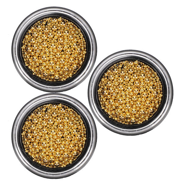 3 box Nail Art Fashionabla stålkula nagel gör det själv metall mikropärlor manikyrverktygGZ10