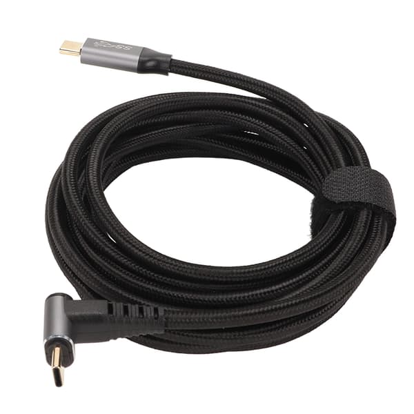 90 graders USB C-kabel 4K 60Hz stöder PD100W Typ C 3.1 Gen2 Fullfunktion USB C snabbladdningskabel för Steam Deck 300cm/118.1in