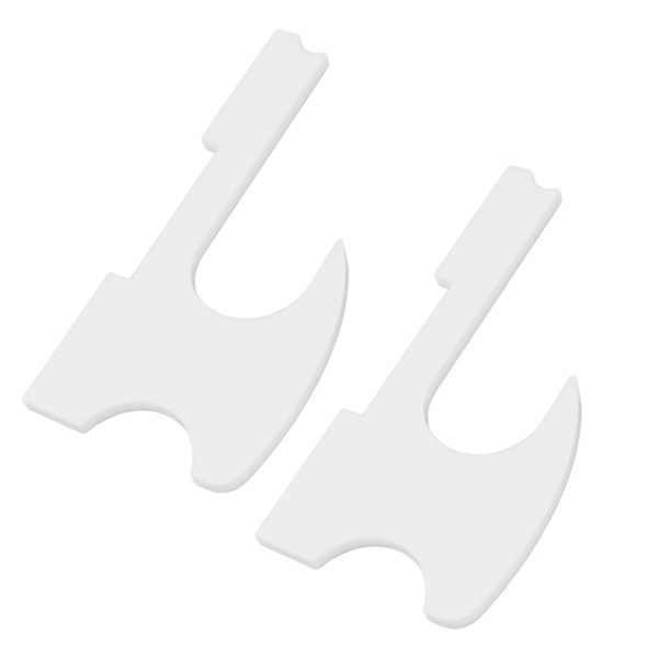 2 stk. lyssabelstativ veggmontert holder akryl enkel installasjon tryllestavholder for tryllestav cosplay hvit