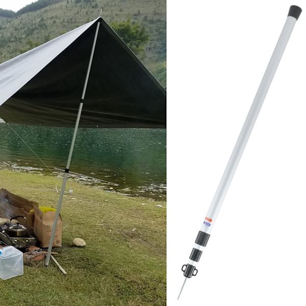 2,3 m aluminiumlegering 3-sektions hopfällbar utomhusskydd baldakin tält stöd stång upprätt stolpe