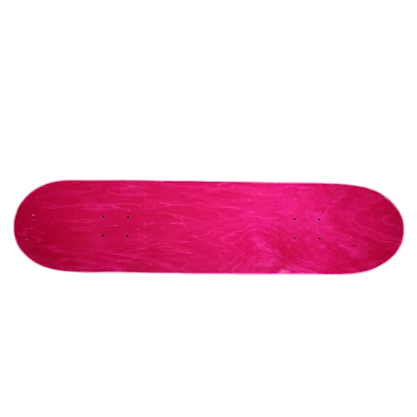 Ahorn Træ Elastisk Anti-slip Dobbelt Rocker Skateboard Deck Longboard Panel (Rose Red)