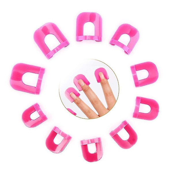 Nagellacksstencil 26 Delar I 10 Storlekar Nagellack Enkel Återanvändbar Naglar Kant Hudbarriär