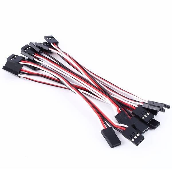 10st 10cm Quadcopter Servo Förlängningskabel JR Hane Till Hane Trådkabel