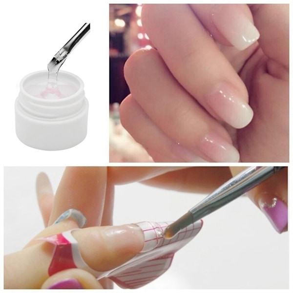 15ML Nagelbyggare Nagelförlängning Lim UV-lim Fototerapigel
