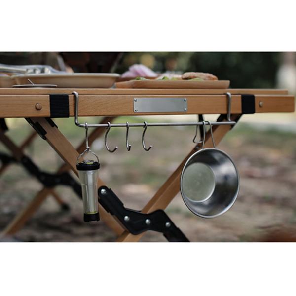 Camping Bord Side Hylde Camping Bord Side Hanger Udendørs Picnic Grill Bærbar Hylde Tilbehør