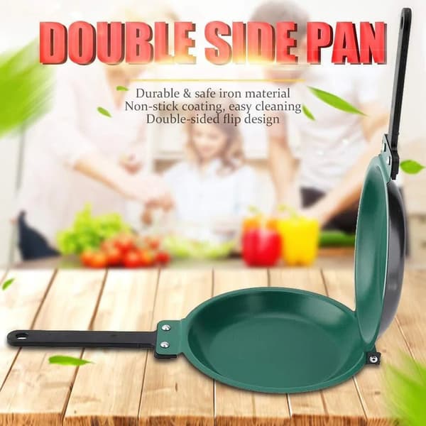 Sammenleggbar stekepanne Multifunksjonell dobbeltsidig panne Stekepanne Non-stick stekepanne
