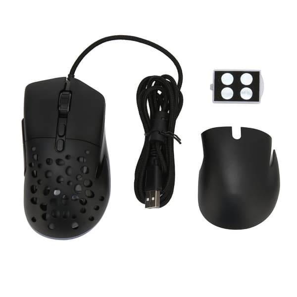 RGB Gaming Mus Ultralet Honeycomb Shell 12000 DPI Optisk Sensor Kablet Gaming Mus med 7 Programmerbare Knapper
