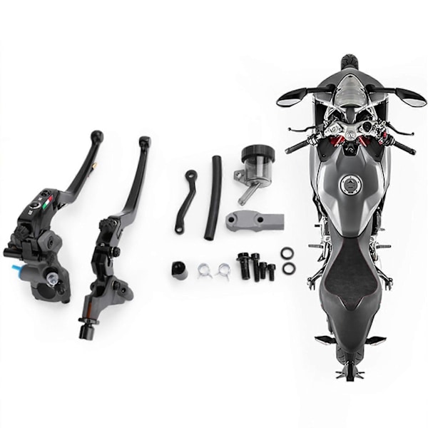 Moottoripyörän 19rcs radiaalikiinnitteinen jarrukytkinpumppu pääsylinteri Cafe Racer Ninja Honda Suzukille