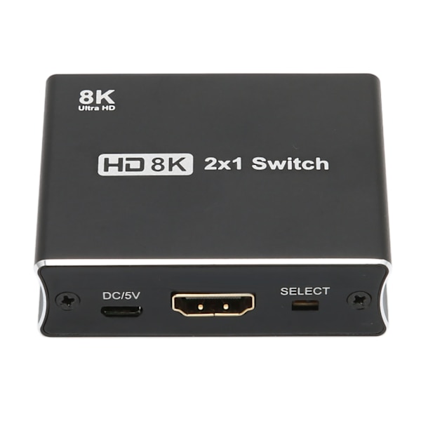 HD Multimedia Interface Switch Høj Hastighed 48Gbps 8K 60Hz 2 ind 1 ud Switch til HDTV Projektor Computer