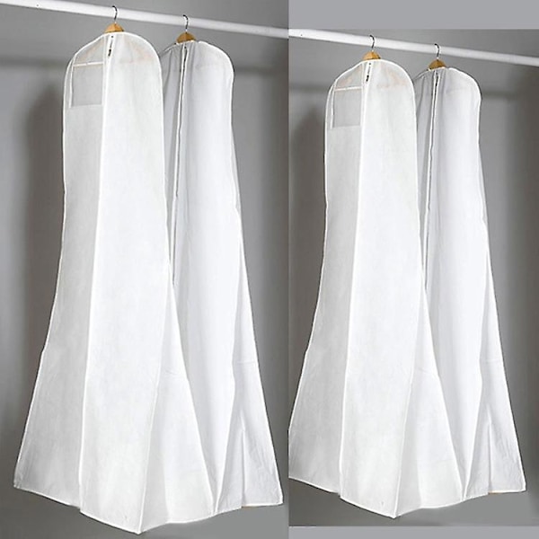 Dammskydd för brudklänning som andas (2-pack) - 170 * 80 * 22 cm, perfekt för bröllop och aftonklänningar