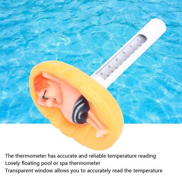 Sød flydende pooltermometer temperaturmåler til udendørs indendørs swimmingpools SPA