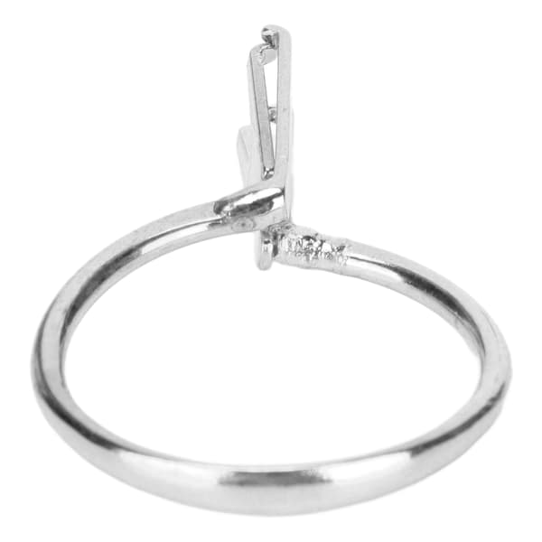 Ring Blank Support 4 Claw Shape Visuelt Stål Ring Fjær Gaffel Verktøy for Gullsmeder Sølv