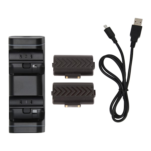 Controller Ladestation Professionel dobbelt opladningsdock med 2 stk 800mAh genopladeligt batteri til Xbox Series X S