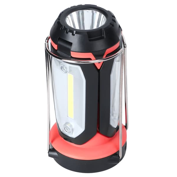 LED Campinglanterne Multifunksjonell COB Bærbar LED Lommelykt Camp Lampe (Rød)