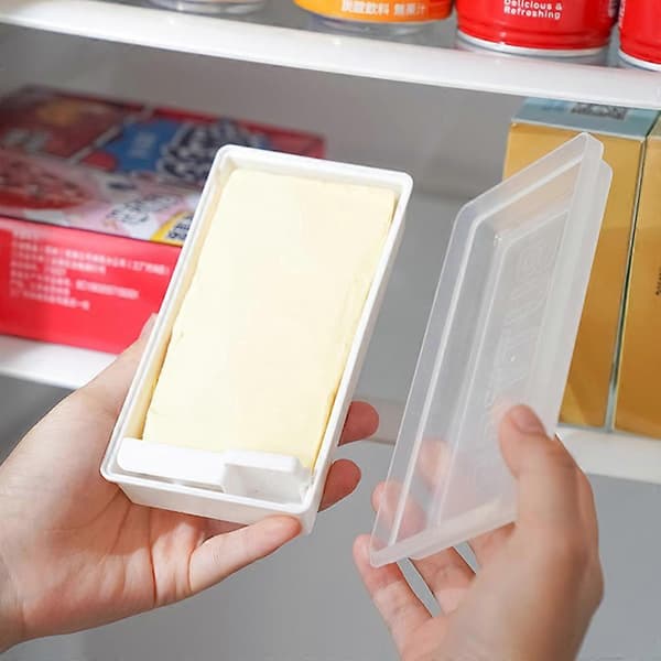 250 ml smørboks med kutter, kuldebestandig matoppbevaringsboks for kjøkken 1PCs