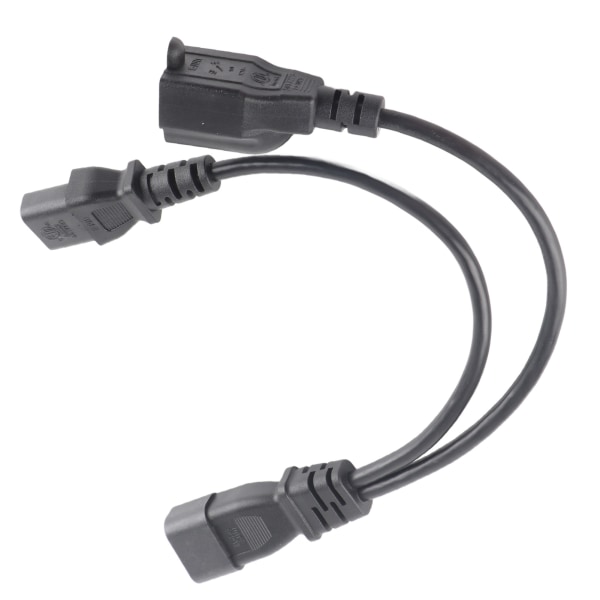 C14 han til C13 Nema 5-15R hun Y splitter strømledning 1 i 2 ud 10A 250V vandtæt strømforlænger adapterkabel
