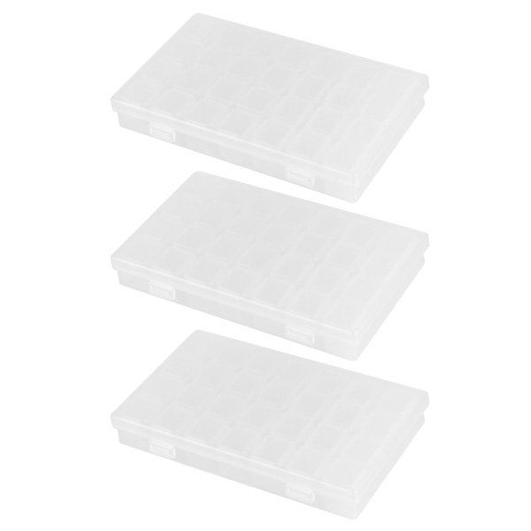 3Set 28Slots Diamanter Målning Boxar Organizer Diamanter Broderi Tillbehör för DIY Konst Hantverk Sömnad