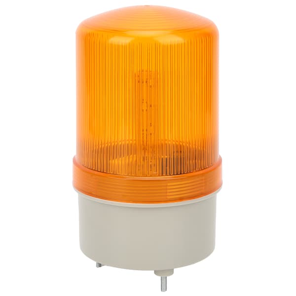 BERM Advarselslys LED Lampe Perle Roterende Skinnende Industriindikator 24V DC BEM‑1101 Gul