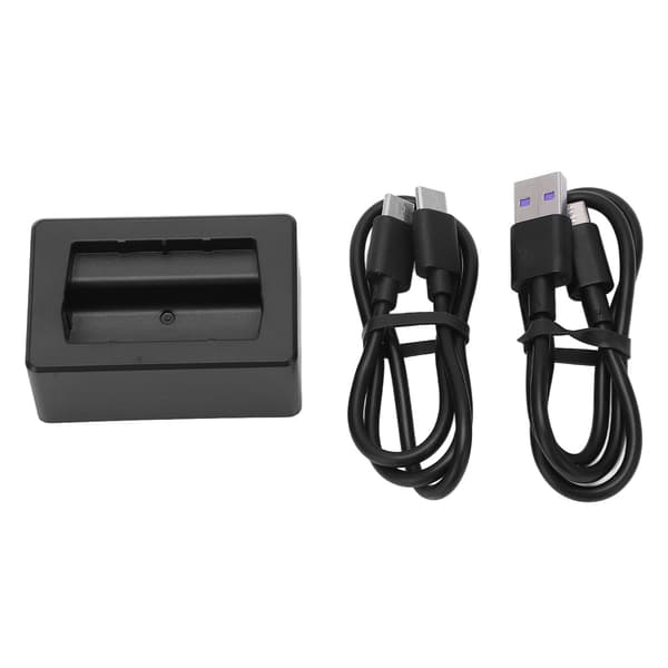Dronre USB-batterilader Svart plast Lett batteriladehode for MINI 3 Pro