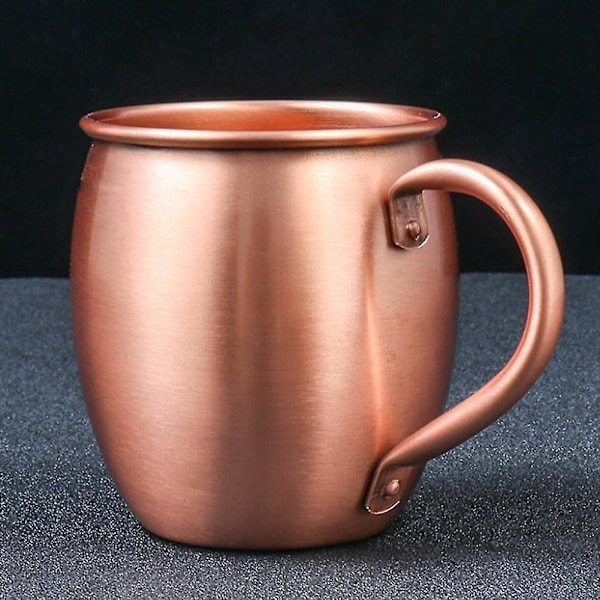 530ML 100% Ren Kopparmugg Moscow Mule Mugg Trummkopp Cocktailkopp Ren Kopparmugg Restaurang Bar Kall-B5