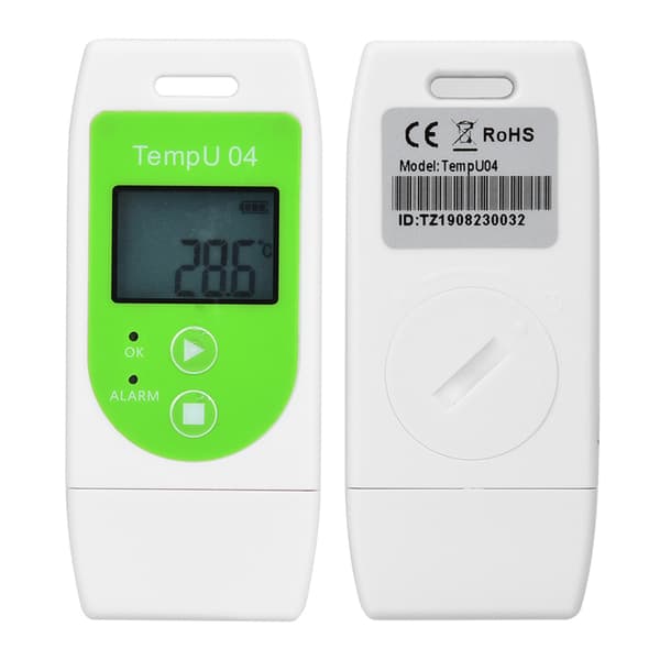 TempU04 PDF USB Temperatur Datalogger Gjenbrukbar Temperaturmåler