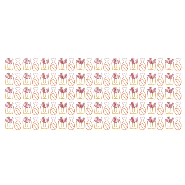 100 st Kids Gems Söta Chips Drumstick Elektropläterad Metall Multi Purpose Cool Gem för Dokument Papper