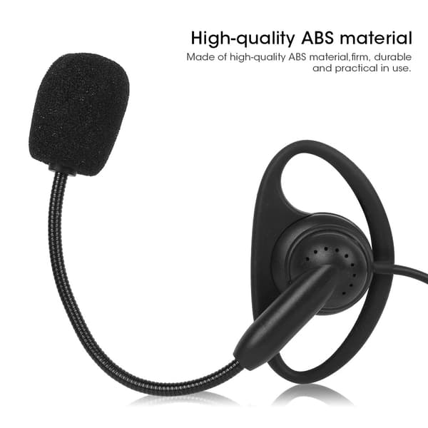 3,5 mm ørekrog tovejsradio-øretelefon Bluetooth-kablet intercom-headset til V6 V4 motorcykel