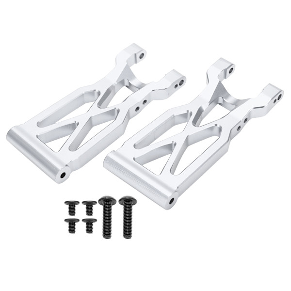 RC Bakre Fjæringsarm i Aluminiumlegering Bakre Svingarm Oppgraderingsdeler Tilbehør for Wltoys 104001 1/10 RC BilSølv
