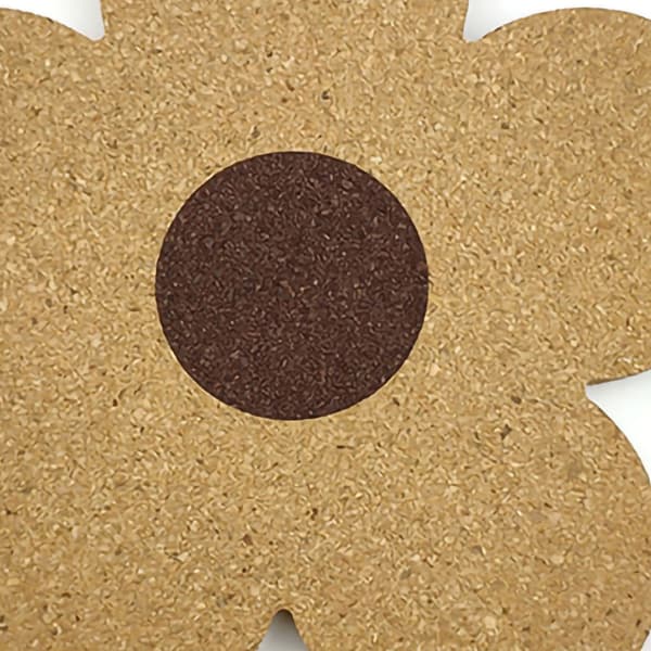 Blomst Træcoaster Nordisk Stil Blomst Form Korkcoaster Køkken Isolering Måtte Spisebord Måtte L