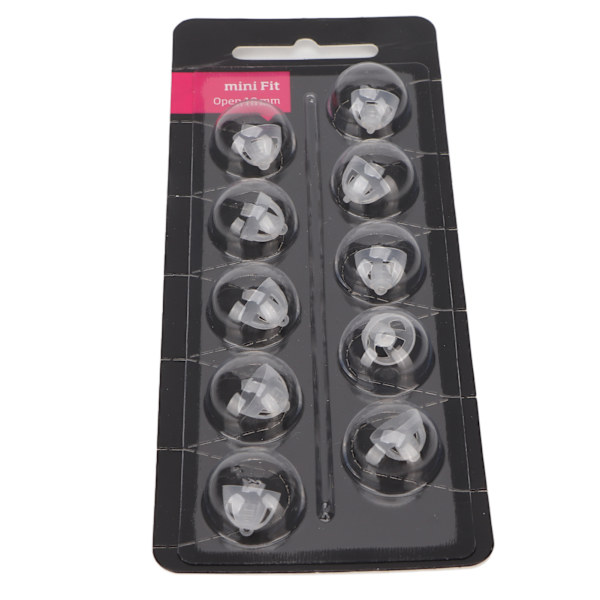 10 st Hörselförstärkare Öppna kupoler 10MM Silikon Transparent Mjuk Förhindra statiska öronproppar Tips