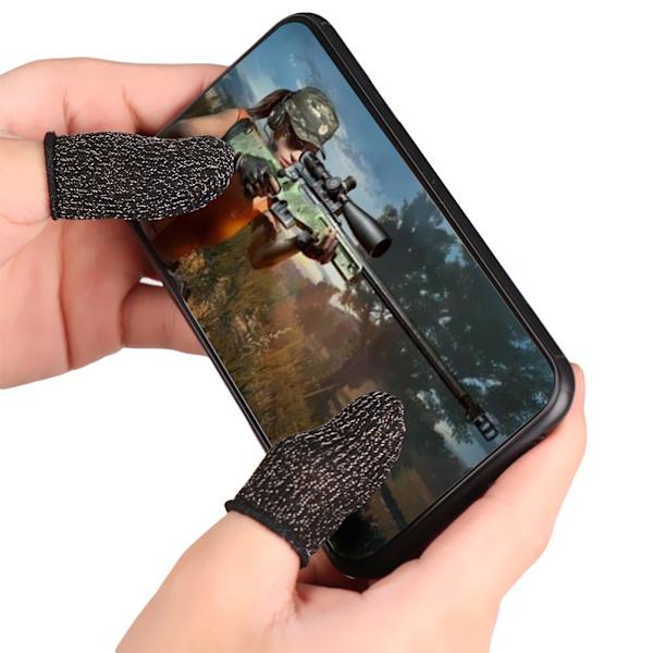Mobilspil Controller Fingersleeve Åndbar Anti-Sved Fuld Touchscreen Følsom Skyd Sigte Joysticks Fingersleeve Sæt