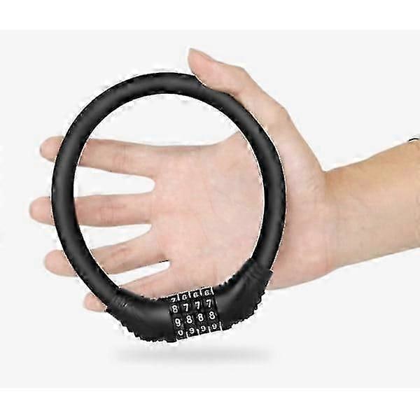 Cykellås Kabel Lås Med Kode Sort