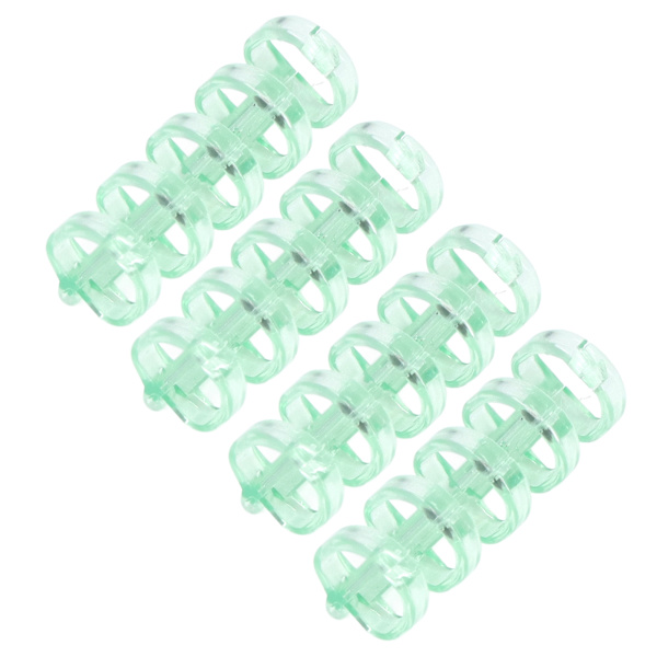 Bindende ringe holder 60 ark papir 11mm bindings tykkelse fri skrivning nem brug kontorartikler gennemsigtig grøn