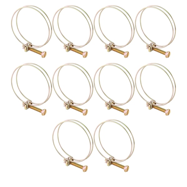 Dubbeltråds Vattenslang Maskklämma Rörclips Båge VVS (52mm-57mm)