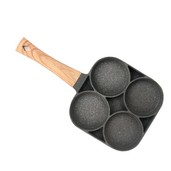 Egg Stekepanne Pannekaker Pan Nonstick 4 Kopper Stekt Egg Pan Aluminium Komfyr Bakelite Håndtak Til Frokost