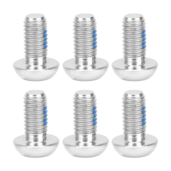 6 stk/boks M5x10mm Titanlegering Bolter Sykkel Sykkel Bremse Rotor Disk T25 Bolter Skruer Sølv