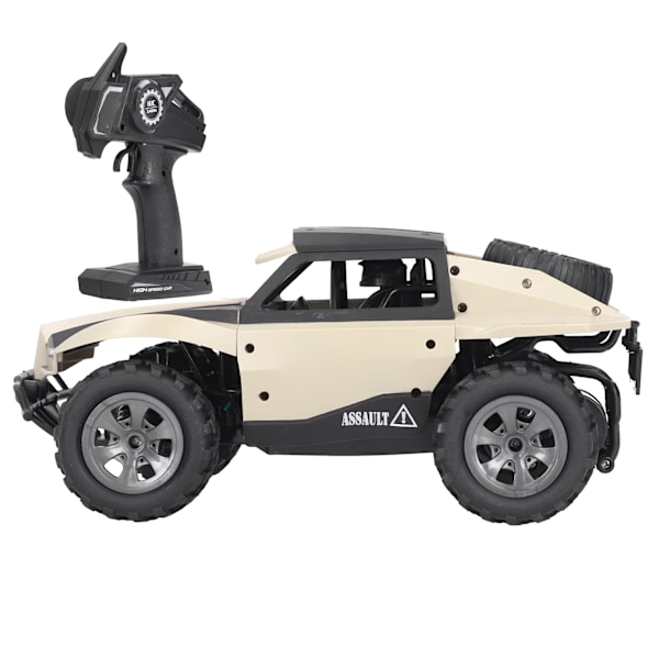 1:18 Full Scale RC Bil 2.4Ghz Fjärrkontrollfordon Modell Leksak för Barn SmåbarnBeige