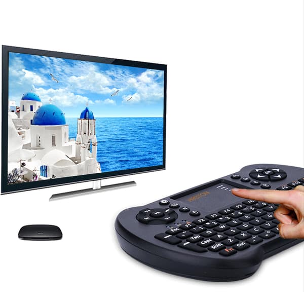 VIBONTON S501 Mini Trådløst Tastatur Sort USB 2.4GHz til Tablets TV Laptops 15 Meter