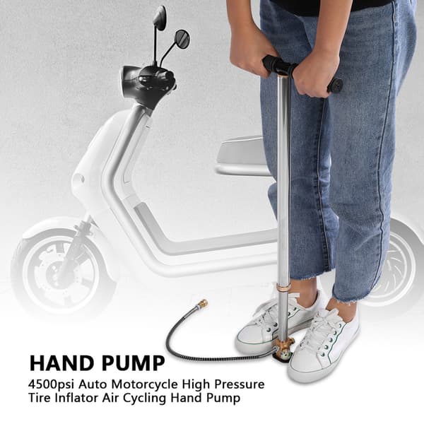 4500psi Automatisk Motorcykel Högtrycksdäckpump Luftcykel Handpump