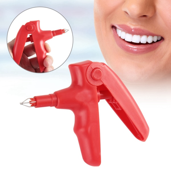 Ortodontisk Ligature Gun Tools Ortodontisk Ligation Dental Instrument Red