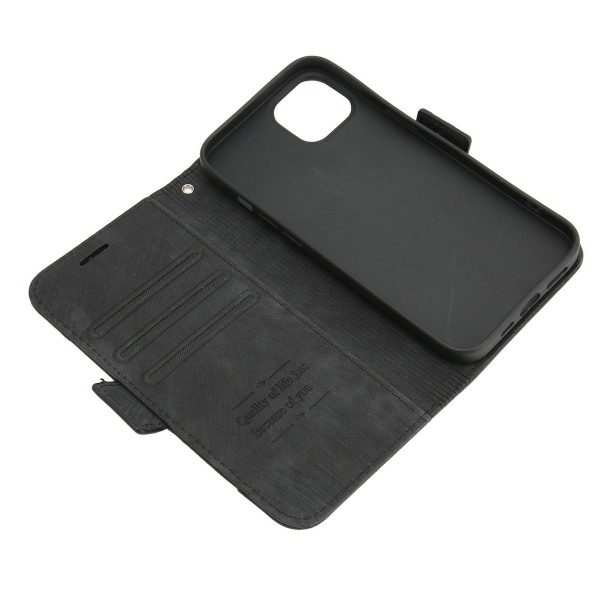 Lommebokveske Leather Flip-telefondeksel med kortholder-brakettstativ for Iphone 14 Pro Max